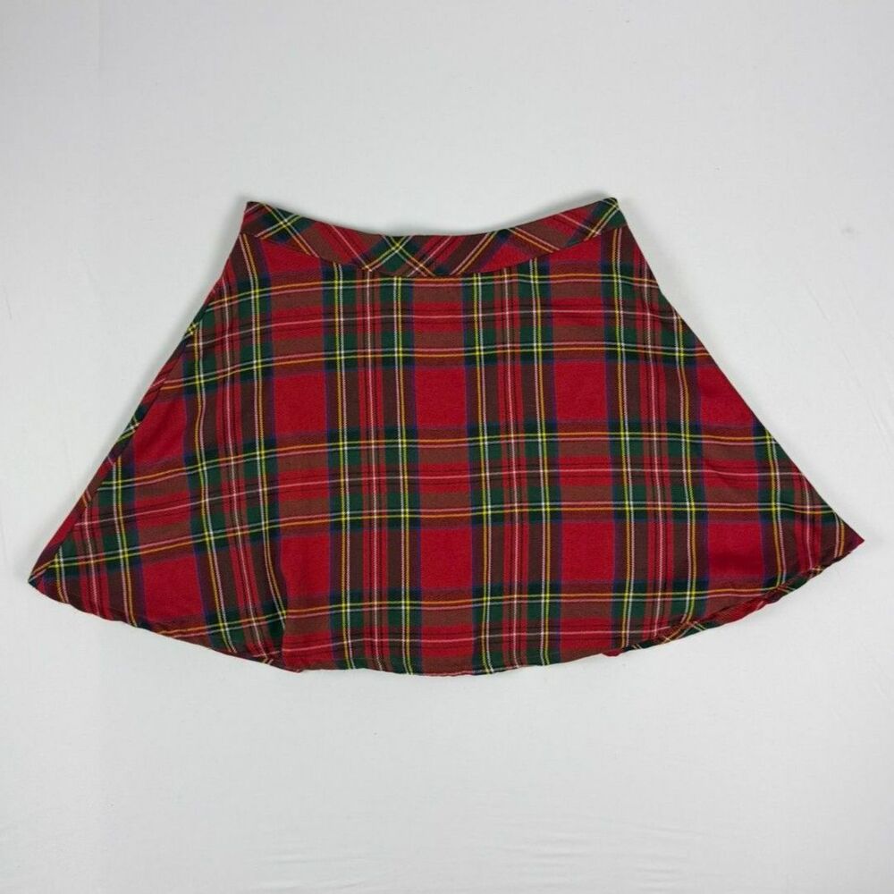 Crave Fame by Almost Famous Plaid Tartan Skater Mini Skirt - 7
